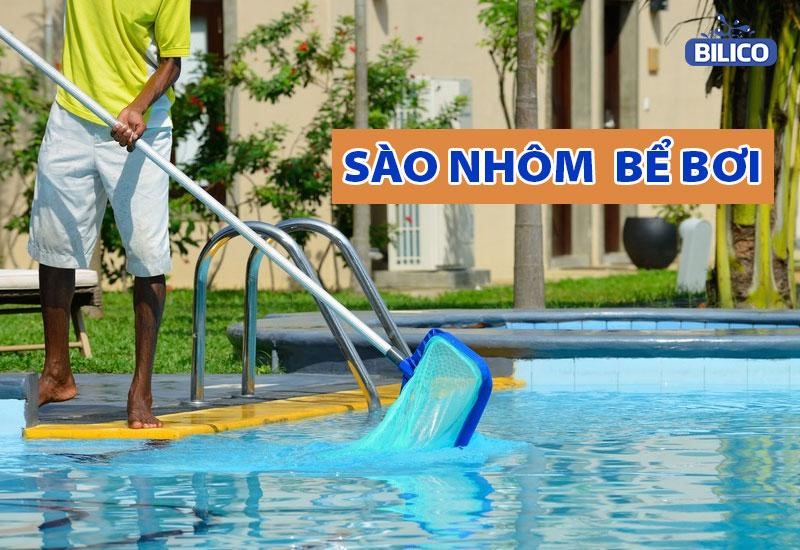 sào nhôm bể bơi