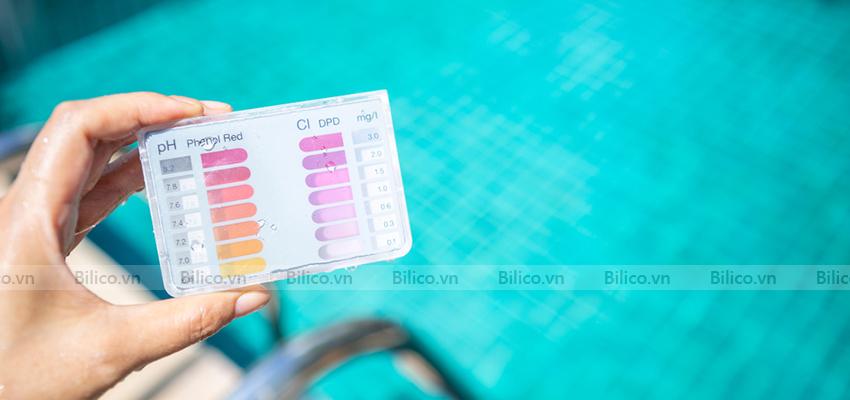 Ứng dụng bộ test APH.A Kripsol  thử nước bể bơi  
