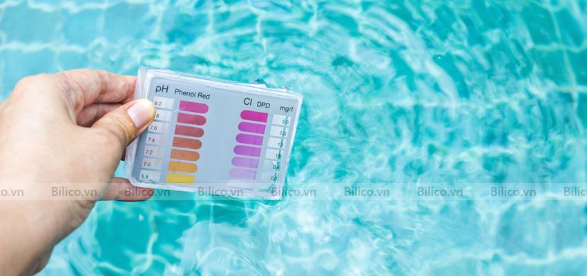 Ứng dụng bộ test APH.A Kripsol thử nước bể bơi 