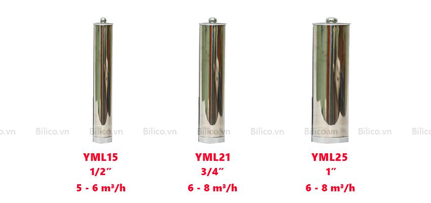 Hình ảnh 3 mẫu đầu phun nước hình cây nấm YML
