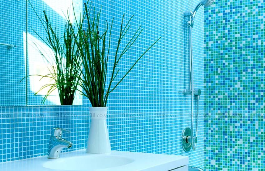 Ứng dụng gạch mosaic A08S ốp nhà tắm