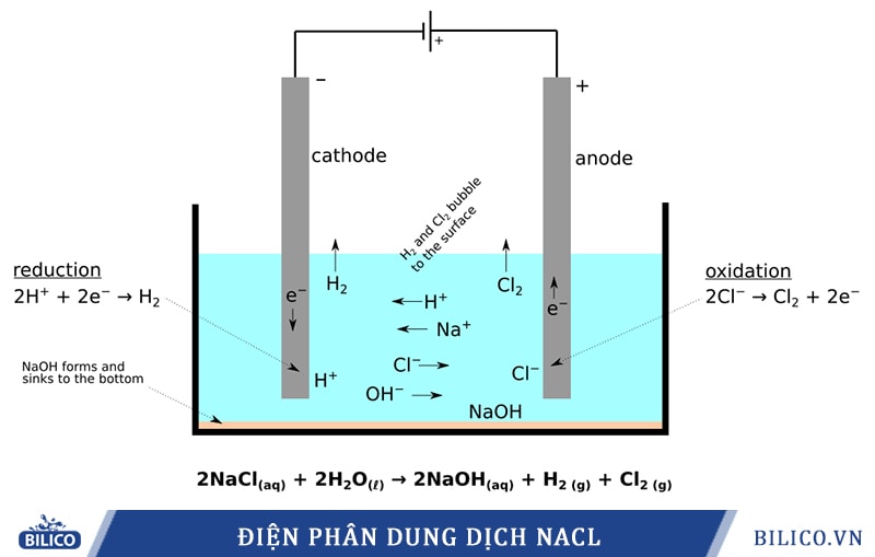 điện phân hỗn hợp NaCl
