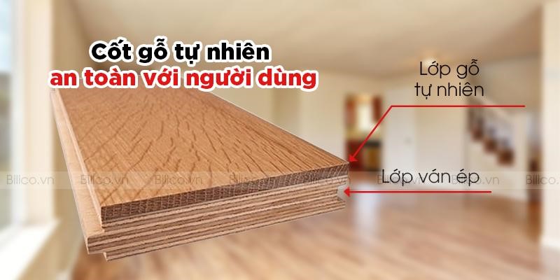 Sàn gỗ công nghiệp Binyl Class – 8mm TL8459 an toàn cho người sử dụng