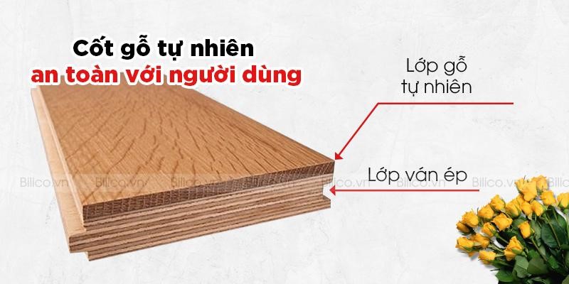 Sàn gỗ công nghiệp Binyl Narrow – 12mm BN8633 an toàn cho người sử dụng