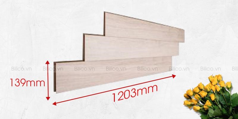 kích thước Sàn gỗ công nghiệp Fortune 12mm Aqua 909