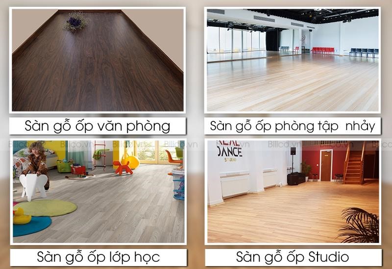 ứng dụng sàn gỗ Fortune 8mm Aqua 808
