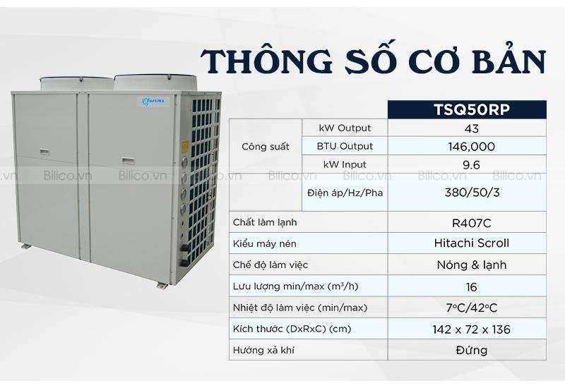 thông số máy cấp nhiệt Tafuma TSQ50RP