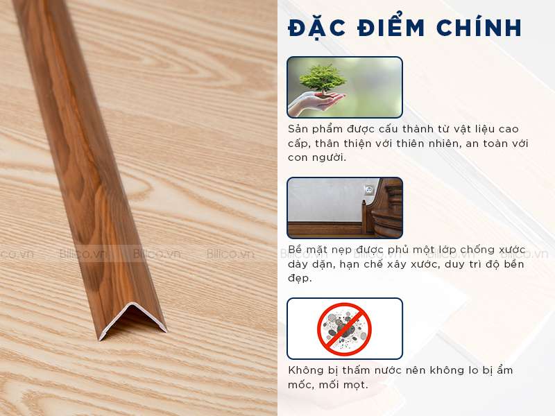 Đặc điểm sản phẩm nẹp V viền ngoài VN32