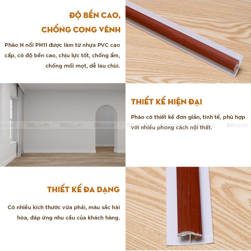 Đặc điểm sản phẩm phào H nổi PH11