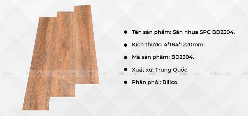 thông số sàn nhựa SPC BD2304