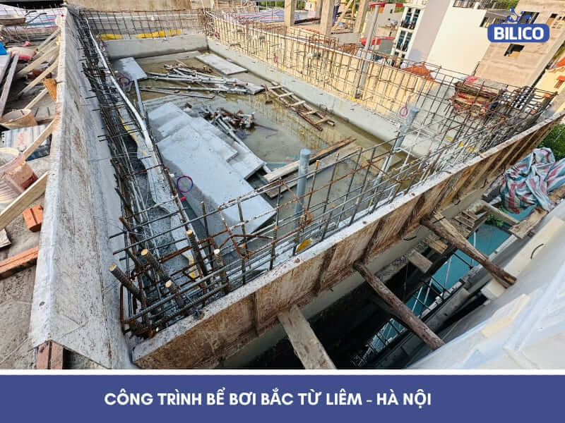 công trình bể bơi tại Bắc Từ Liêm – Hà Nội
