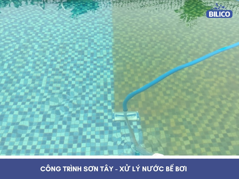 Công trình Sơn Tây – Xử lý nước bể bơi