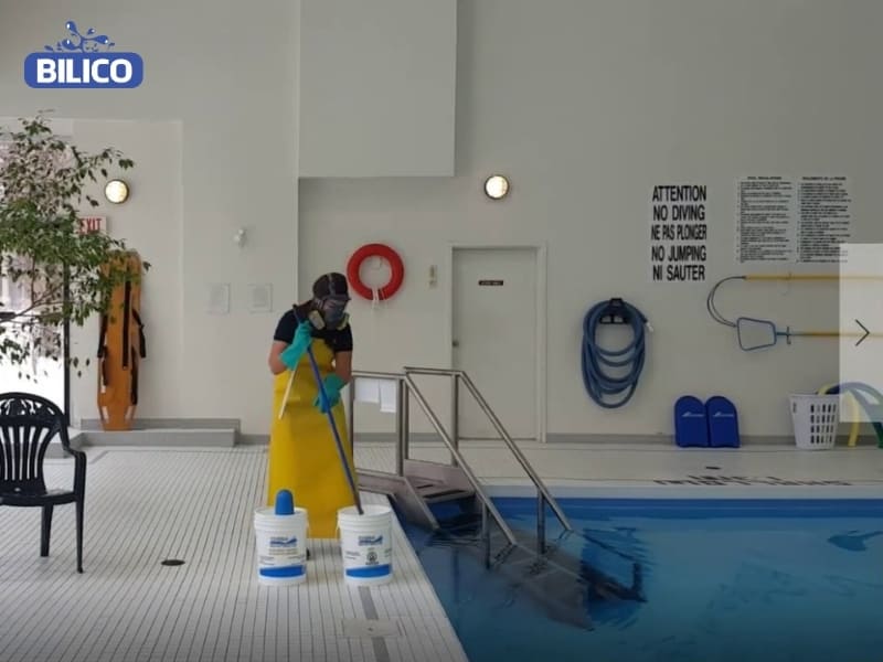 Hóa chất diệt rêu bể bơi