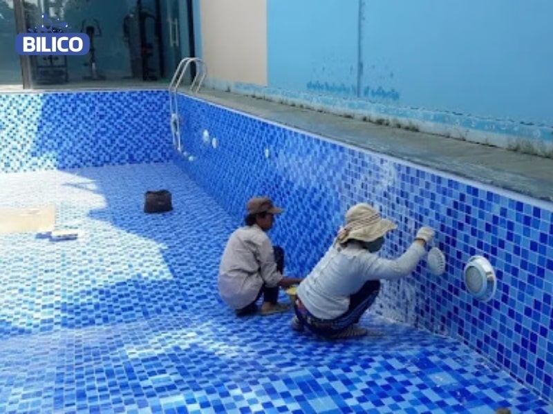 Xử lý rò rỉ bể bơi