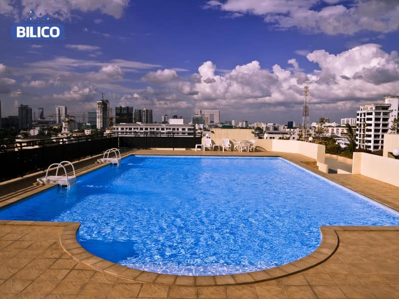 Cấu tạo hồ bơi trên sân thượng