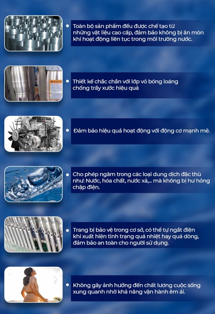 bơm thả chìm trục đứng 6SP46-01