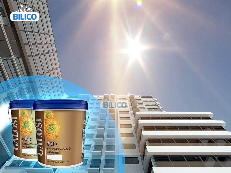 Sơn Galosi GS10 có khả năng bảo vệ tốt cho công trình khỏi các tác nhân môi trường