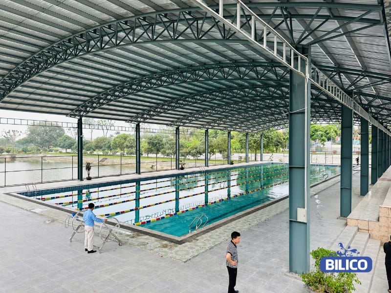 Công trình bể bơi kinh doanh của chị An, Đà Nẵng
