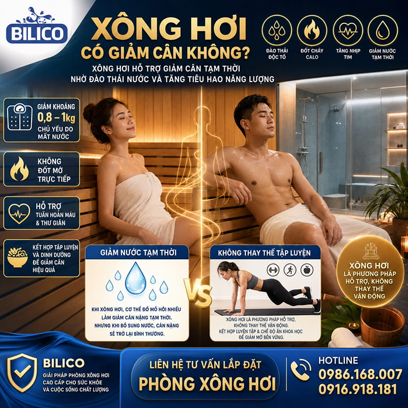 Xông hơi có giảm cân không?