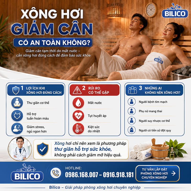 Xông hơi giảm cân có an toàn không?