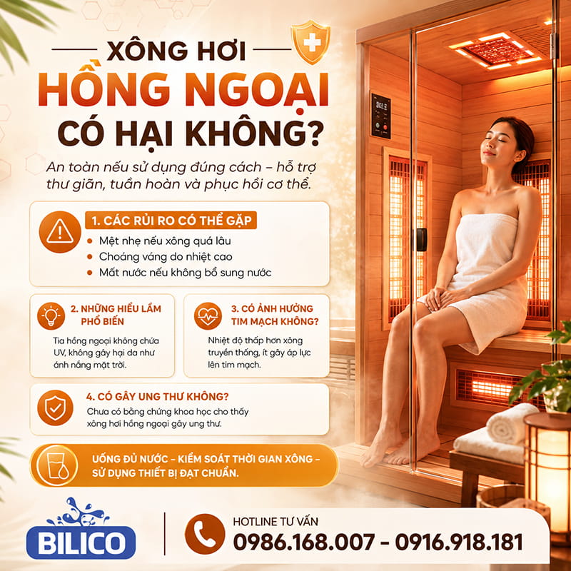 Xông hơi hồng ngoại có hại không?
