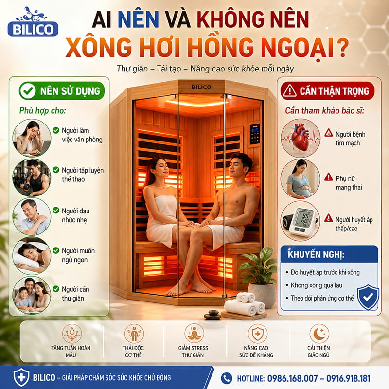Ai nên và không nên xông hơi hồng ngoại?