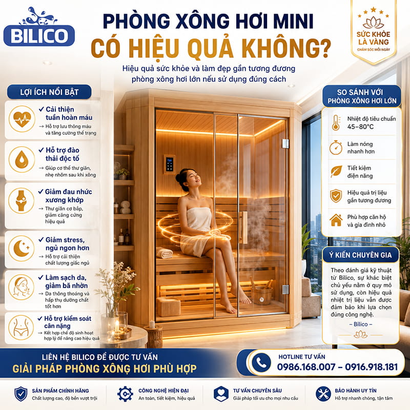 Phòng xông hơi mini có hiệu quả không?