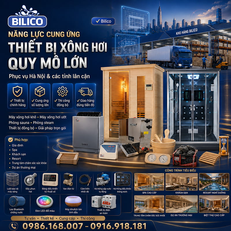 Năng lực cung ứng thiết bị xông hơi quy mô lớn tại Hà Nội và các tỉnh lân cận