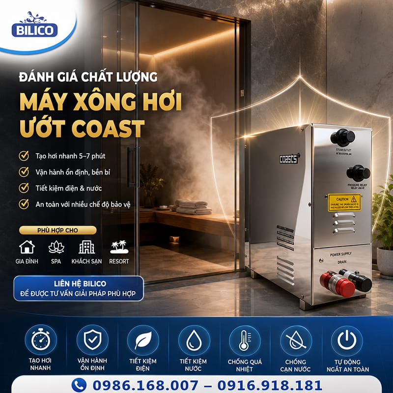 Đánh giá chất lượng máy xông hơi ướt Coast