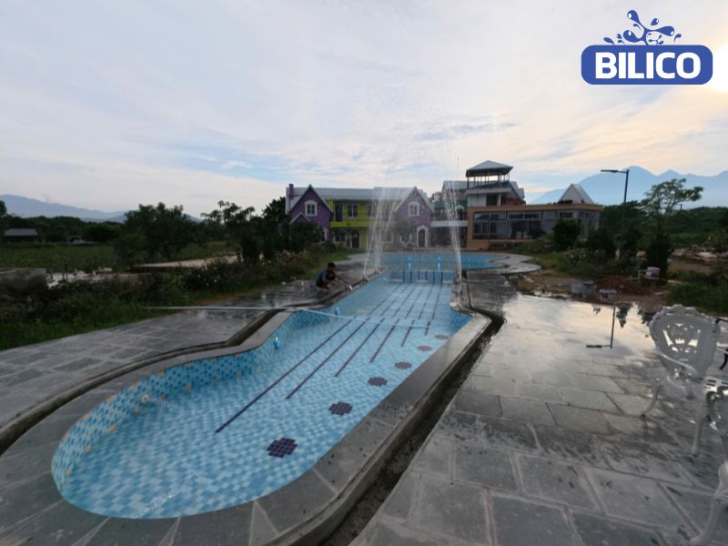 Dự án thi công và lắp đặt thiết bị bể bơi cho anh Nam tại Hải Phòng