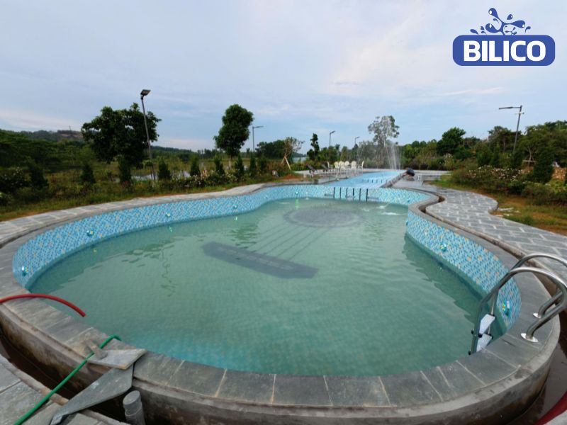 Dự án thi công và lắp đặt thiết bị bể bơi cho anh Nam tại Hải Phòng