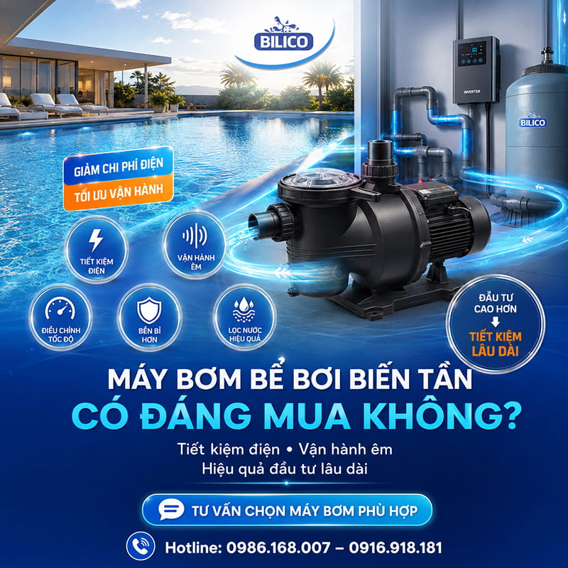 Máy bơm bể bơi biến tần có đáng mua không?