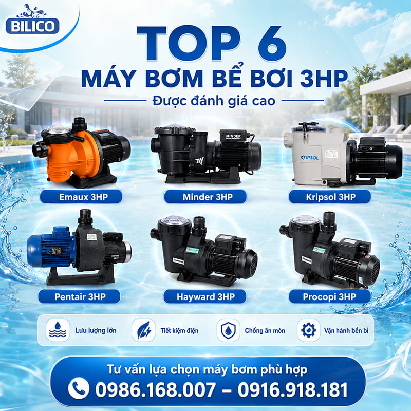 Top 6 máy bơm bể bơi 3HP được đánh giá cao