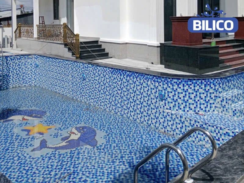 Dự án thi công và lắp đặt thiết bị bể bơi cho chị Hằng tại Ninh Bình