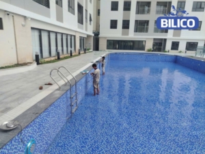 Dự án thi công và lắp đặt thiết bị bể bơi cho chị Ninh tại Phường Hoàn Kiếm
