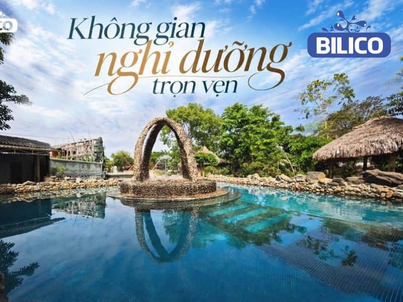Dự án thi công và lắp đặt thiết bị bể bơi resort cho chị Hương tại Ba Vì