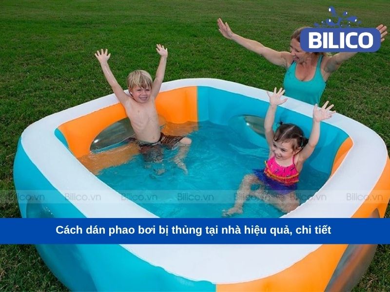 cách dán phao bơi bị thủng